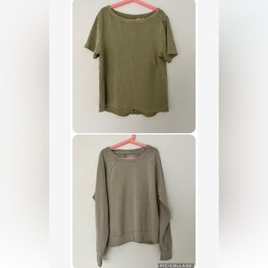 Athleta XS Tshirt & Sweatshirt Bundle